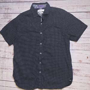 Denim & Flower Black and White Men's Shirt